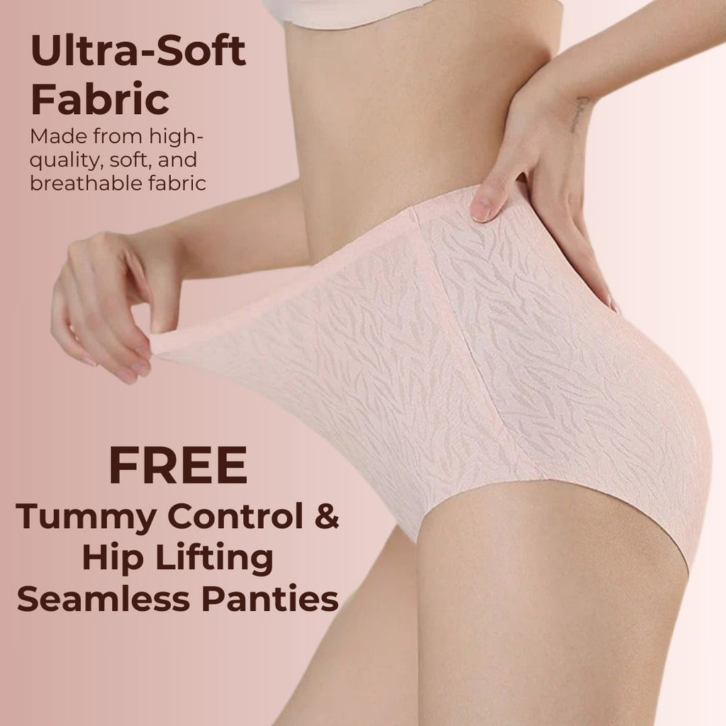 Shapeu High Waist Tummy Shaping Shorts - With FREE 30 Day Personalised Diet & Exercise Routine eBook