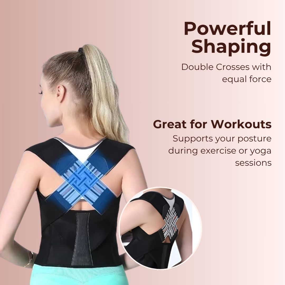 Adjustable Posture Corrector For Men and Women With Hunchback, Posture Problems and Back Pain
