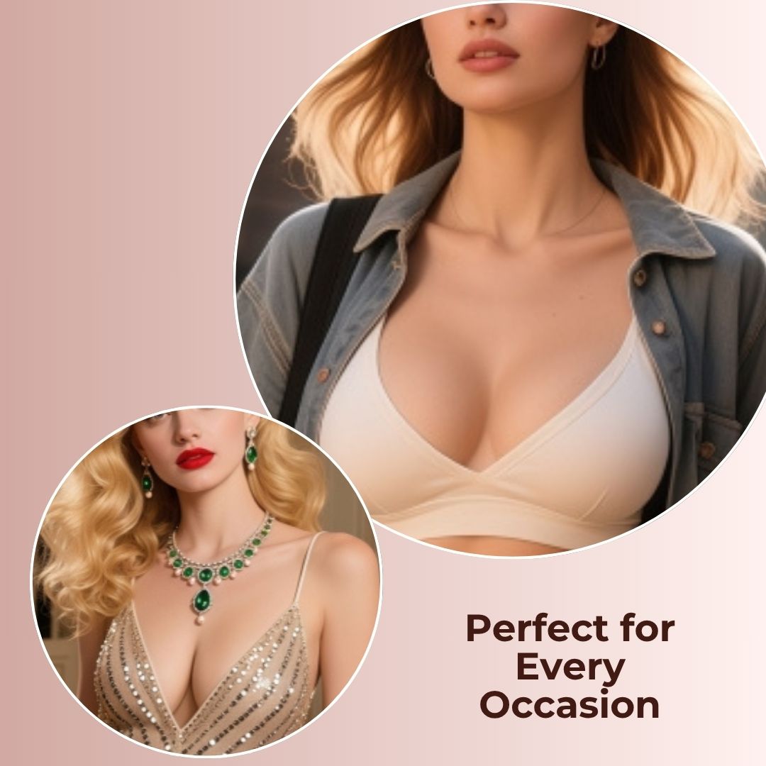 Reuseable Adhesive Strapless Bra Inserts - Pack of 2