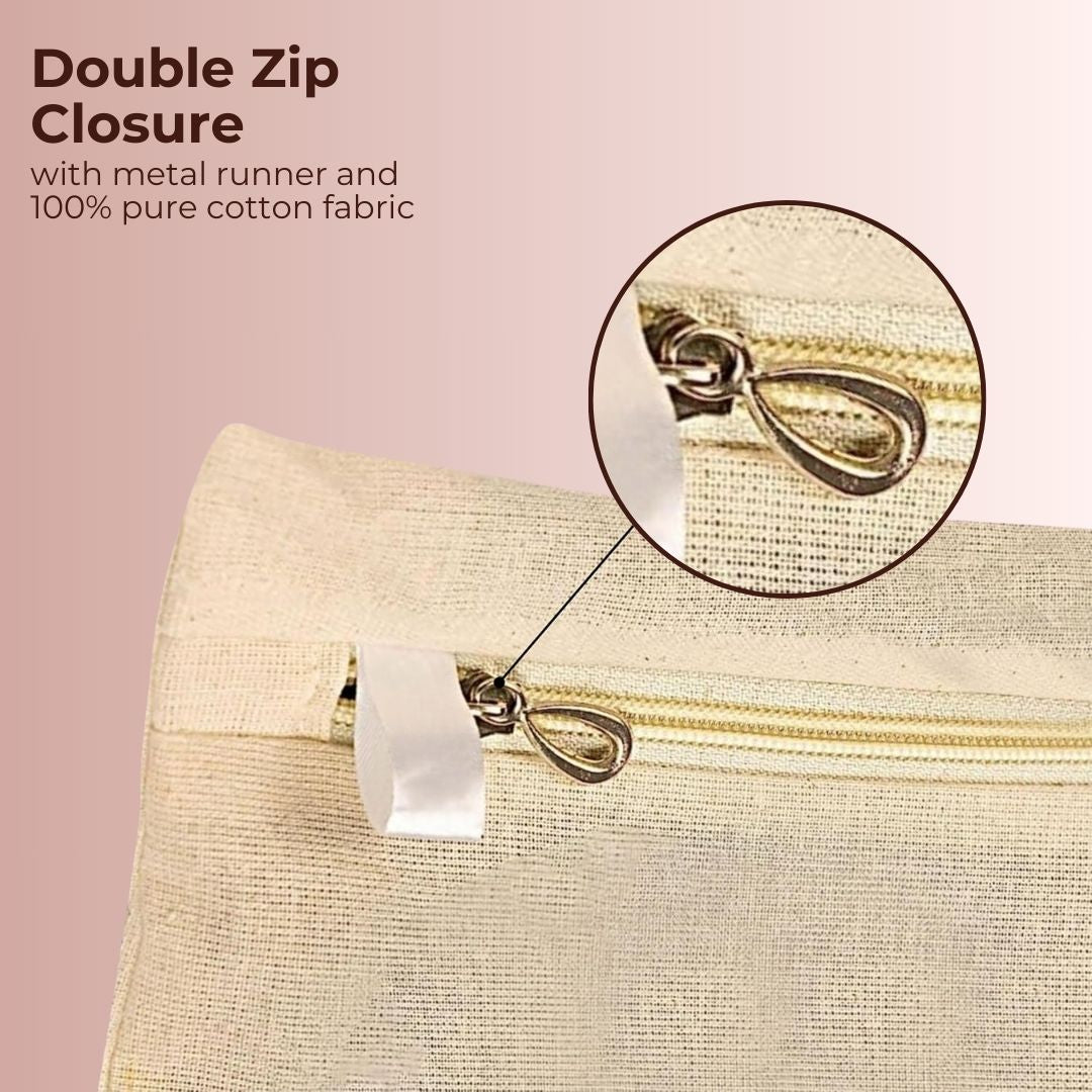 Premium Cotton Saree Covers Wth Zip