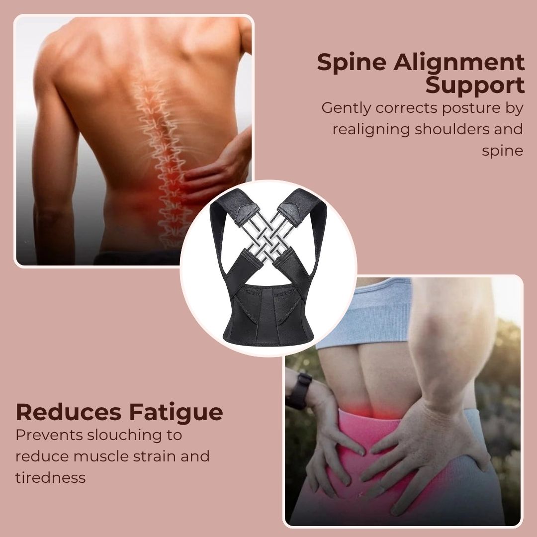 Adjustable Posture Corrector For Men and Women With Hunchback, Posture Problems and Back Pain
