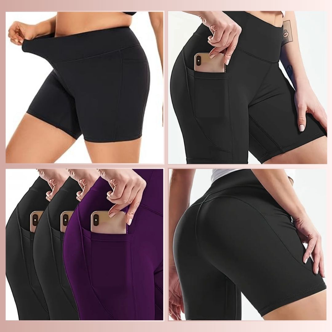 Women Cotton Short With Pocket Pack of 3